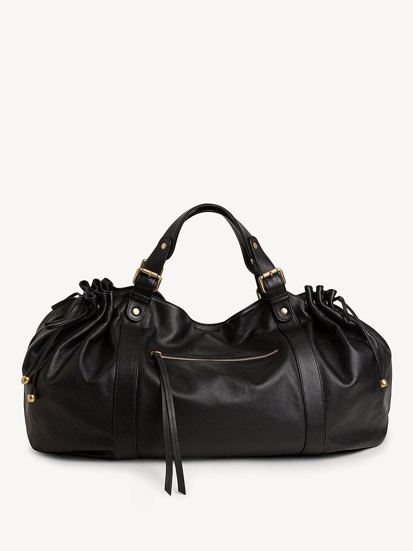 Product image 1 of 4, which shows Gerard Darel 72H Leather Weekend Bag, Black, One Size