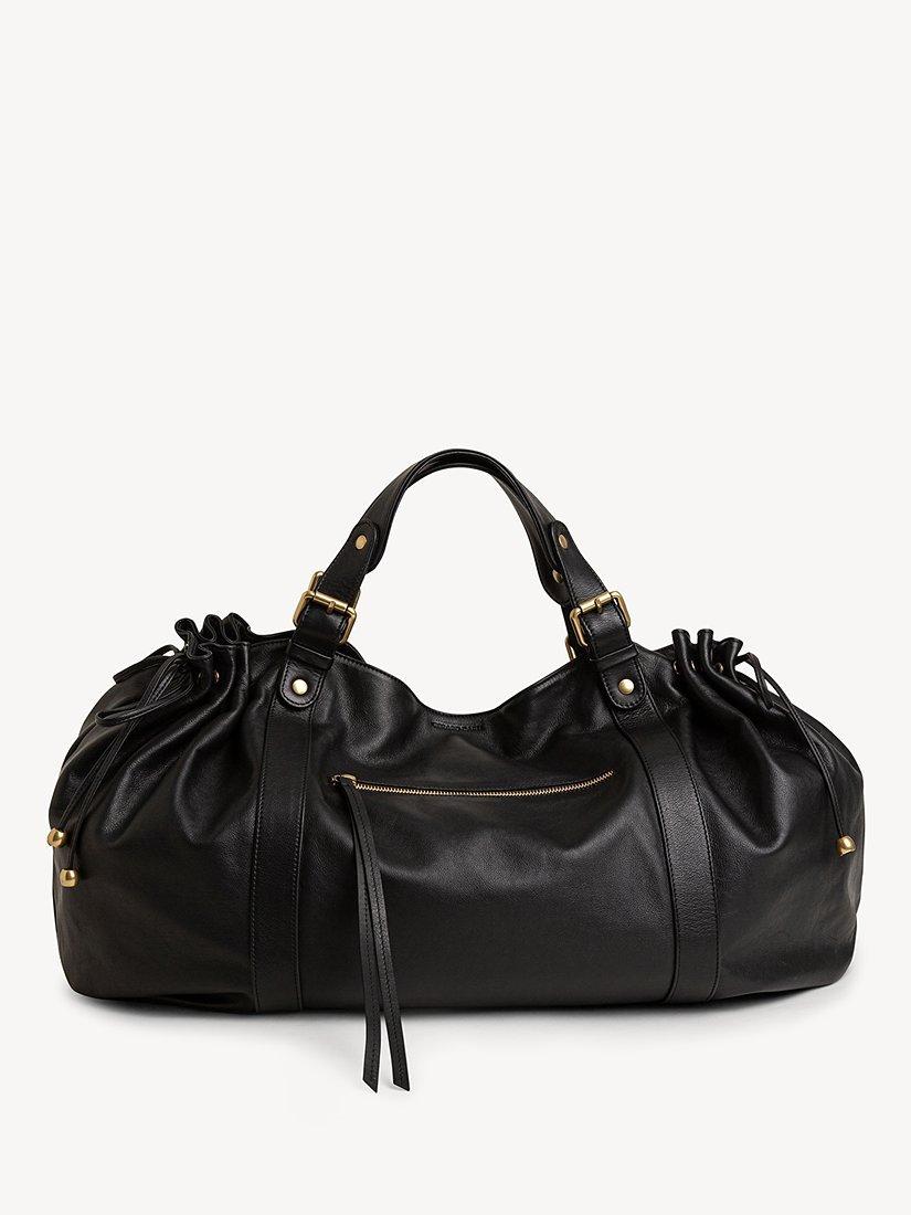 Gerard Darel 72H Leather Weekend Bag, Black, One Size