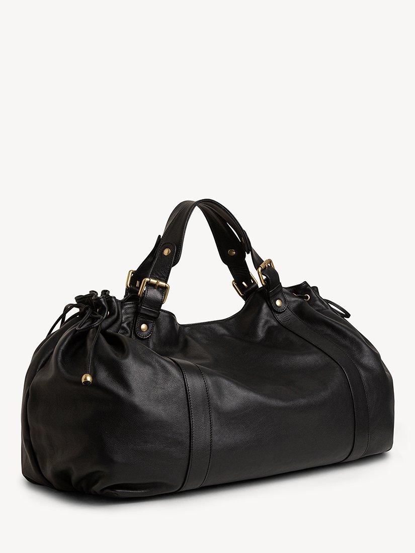 Gerard Darel 72H Leather Weekend Bag, Black, One Size