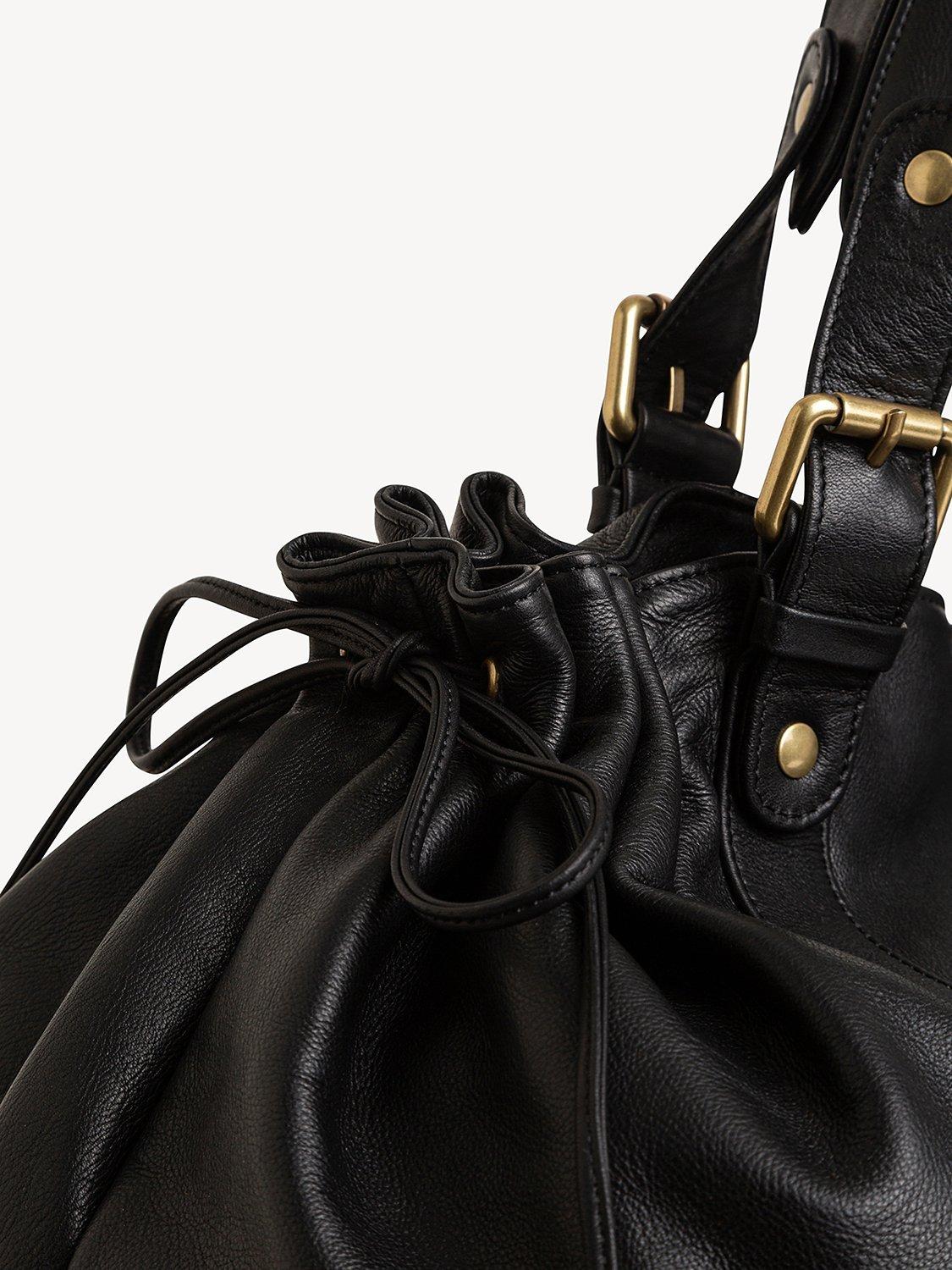 Product image 4 of 4, which shows Gerard Darel 72H Leather Weekend Bag, Black, One Size