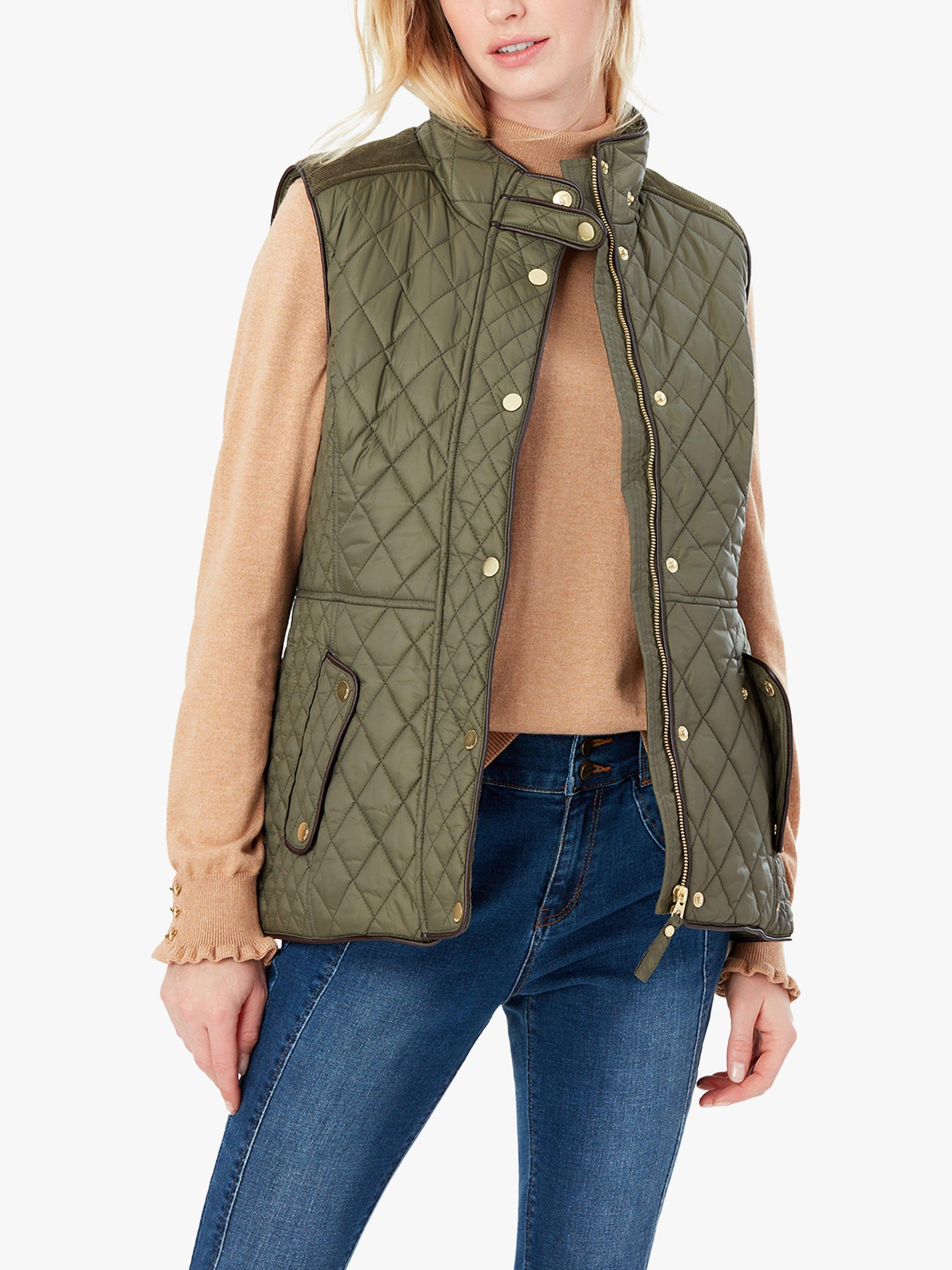 Joules Frinton Quilted Gilet Grape Leaf