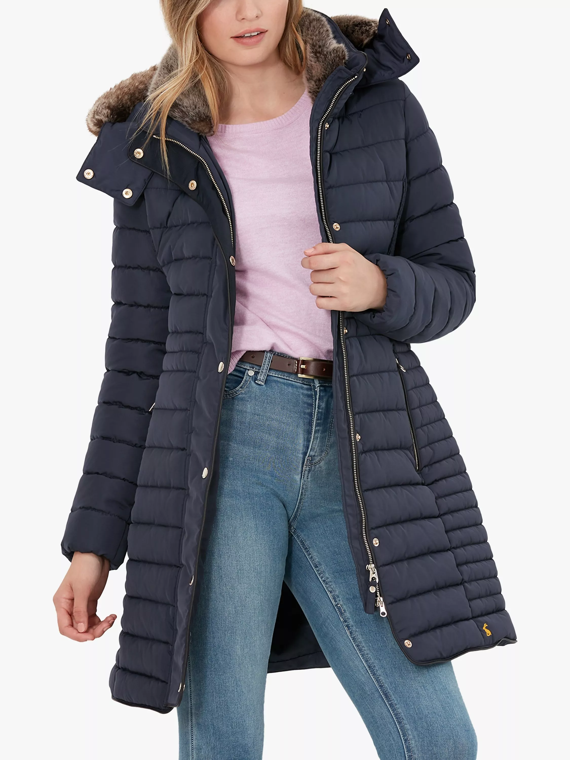 Joules quilted coat womens hotsell