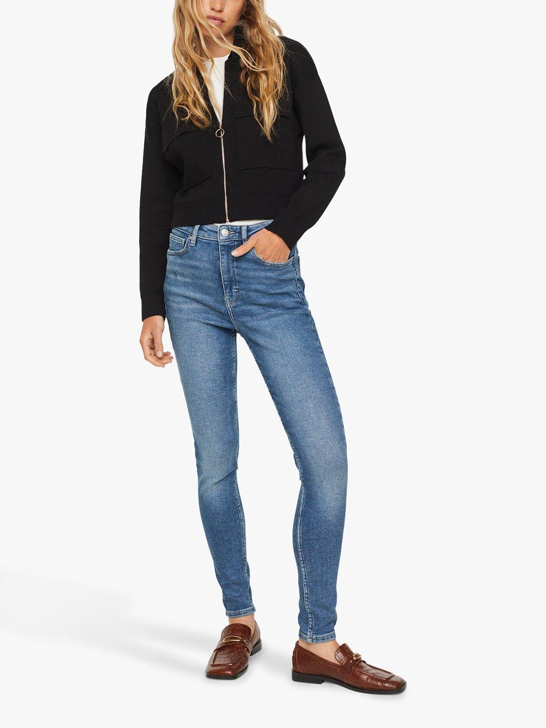 Product image 2 of 8, which shows Mango Soho Skinny Jeans, Open Blue, 10