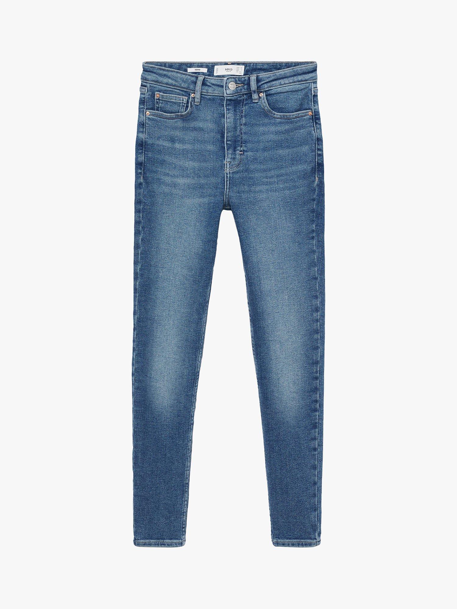 Product image 3 of 8, which shows Mango Soho Skinny Jeans, Open Blue, 10