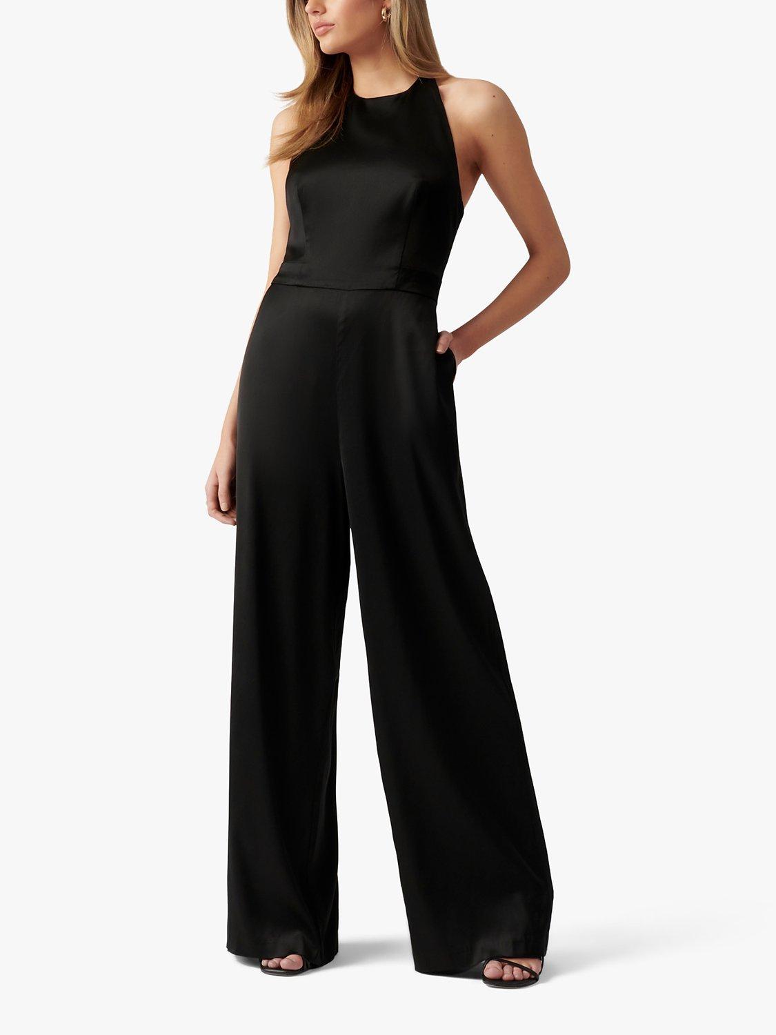 Forever New Claude Wide Leg Jumpsuit, Black
