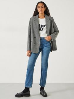 HUSH Agnes Ankle Grazer Jeans, Vintage Wash Blue - view 2, Vintage Wash Blue