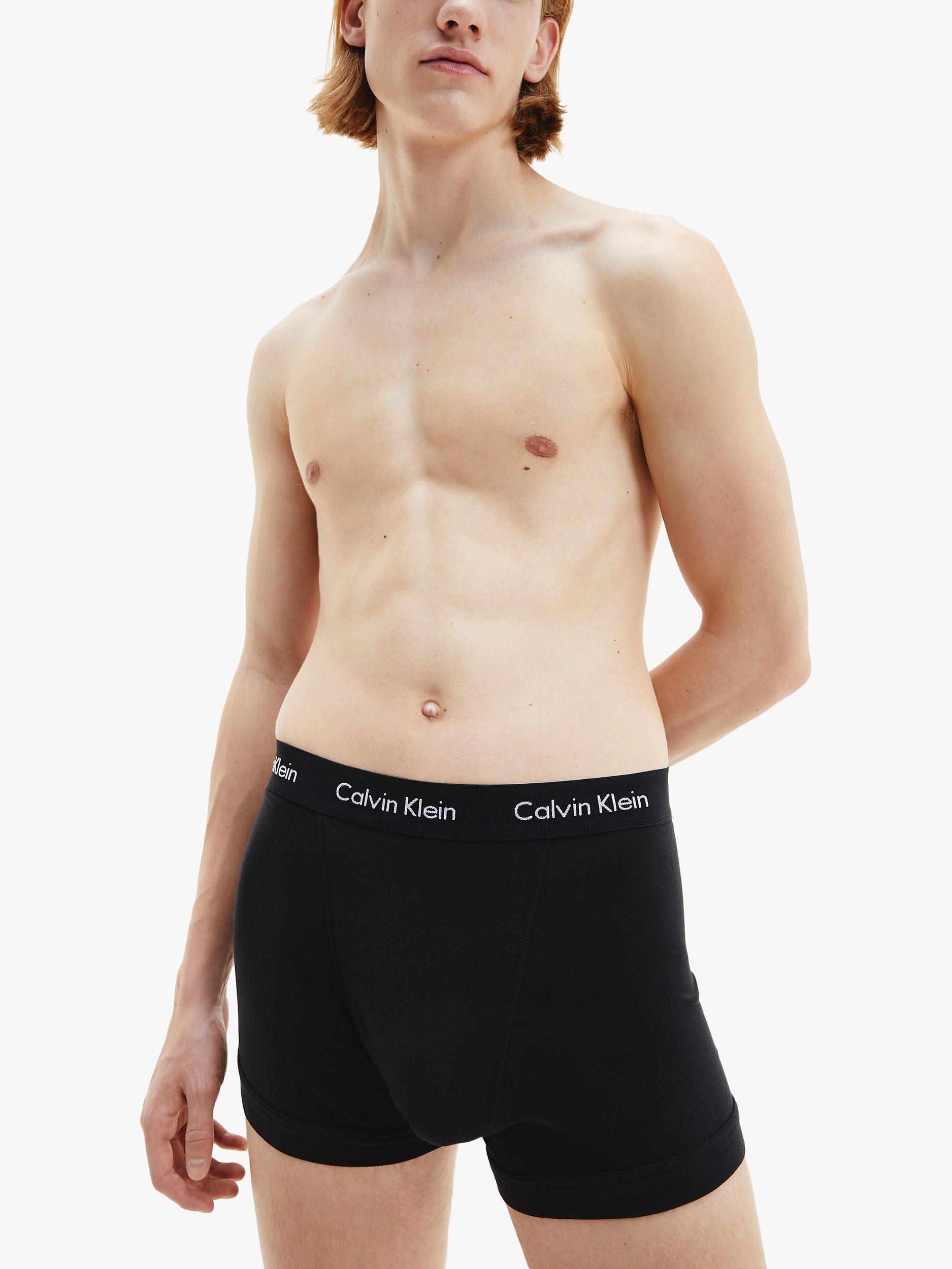 Calvin Klein Regular Cotton Stretch Trunks Pack of 5 Black