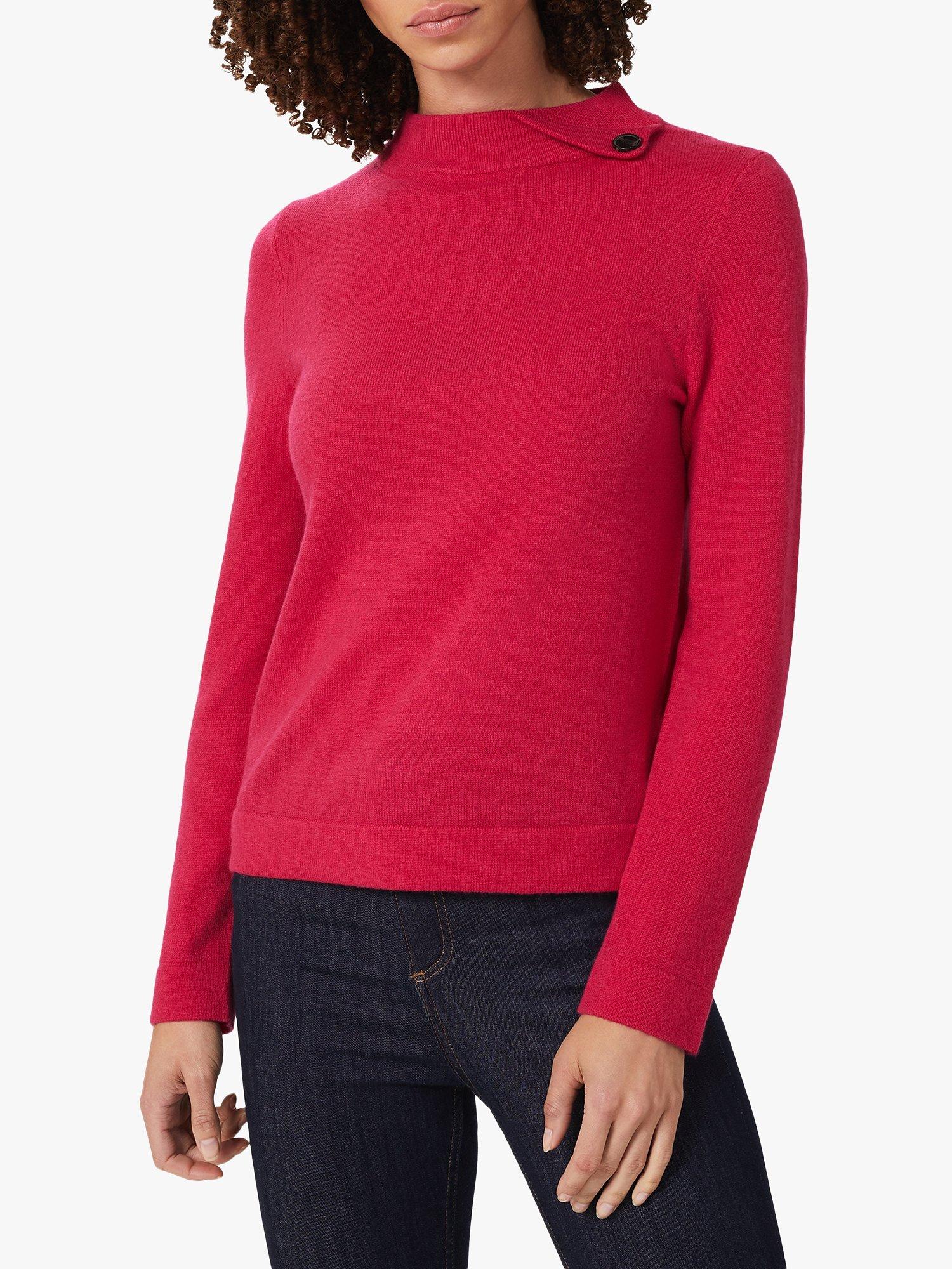 Hobbs Talia Merino Cashmere Blend Knit Jumper, Granita Pink