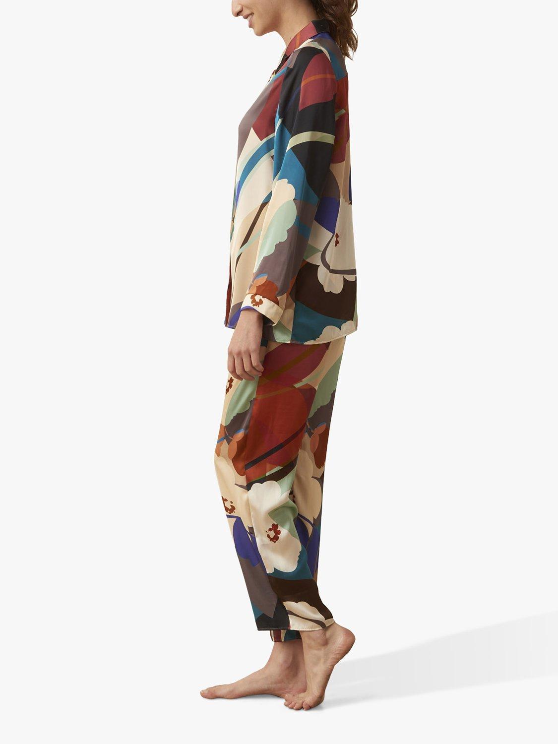 Product image 2 of 4, which shows Maison Lejaby Colour Flowers Pyjama Bottoms, Multi, S