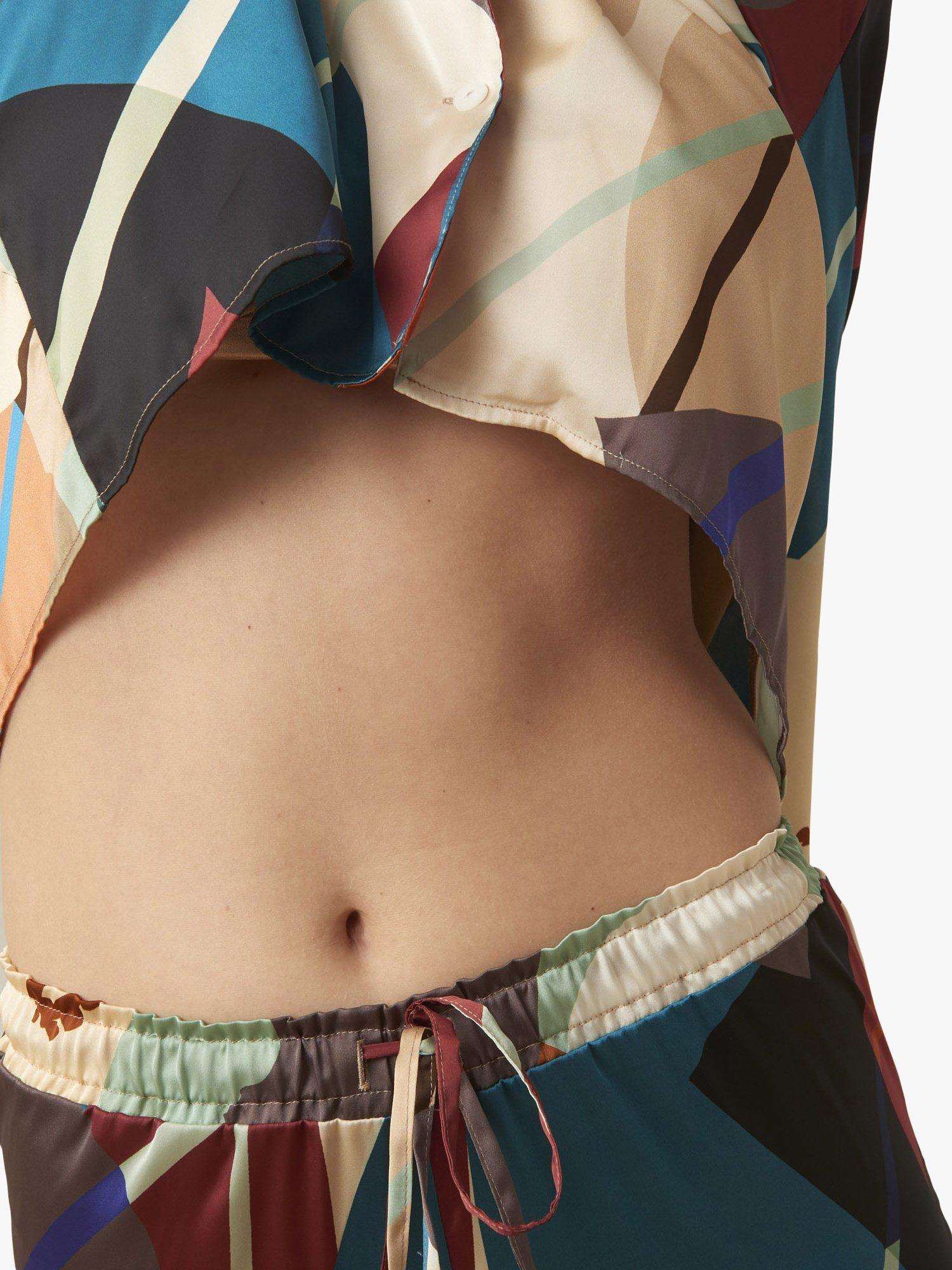 Product image 4 of 4, which shows Maison Lejaby Colour Flowers Pyjama Bottoms, Multi, S