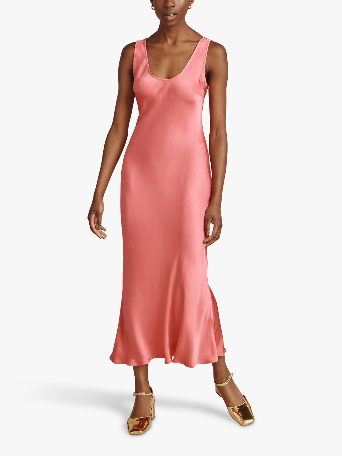 ghost satin midi dress Ghost Meryl Satin Midi Dress