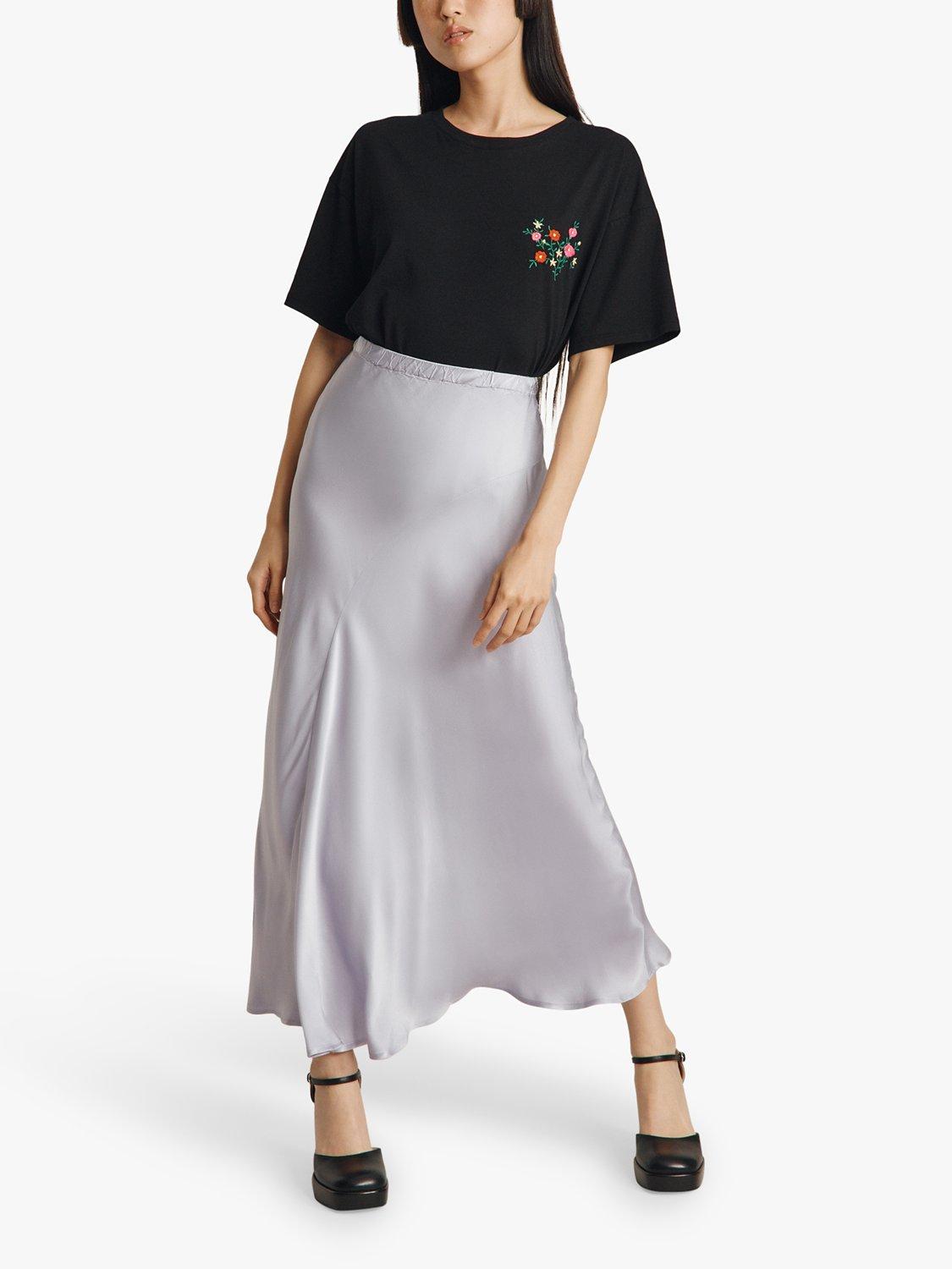 Ghost Caro Slip Skirt, Lilac