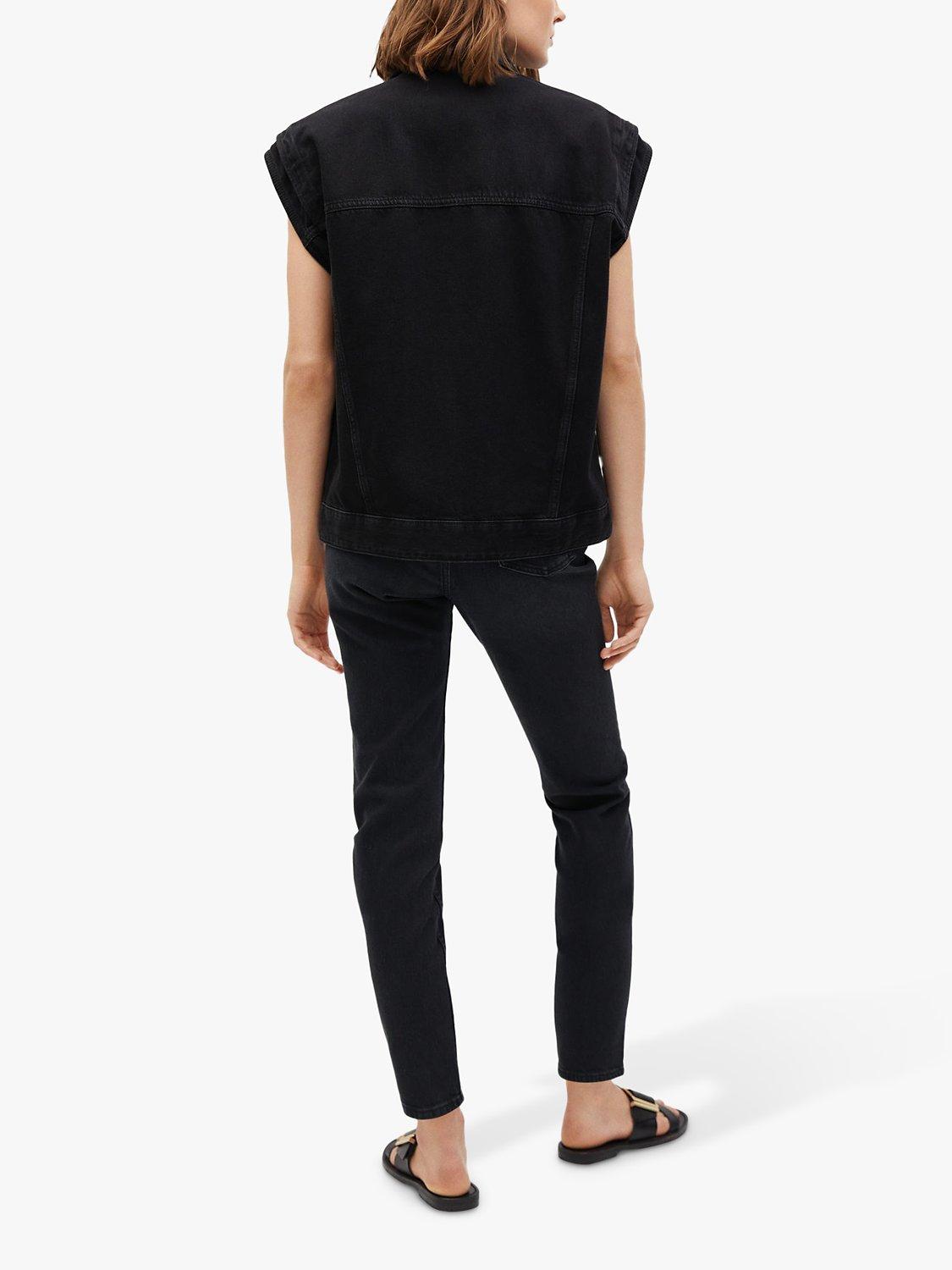 Product image 4 of 8, which shows Mango New Mom Fit High Waist Jeans, Black, 8