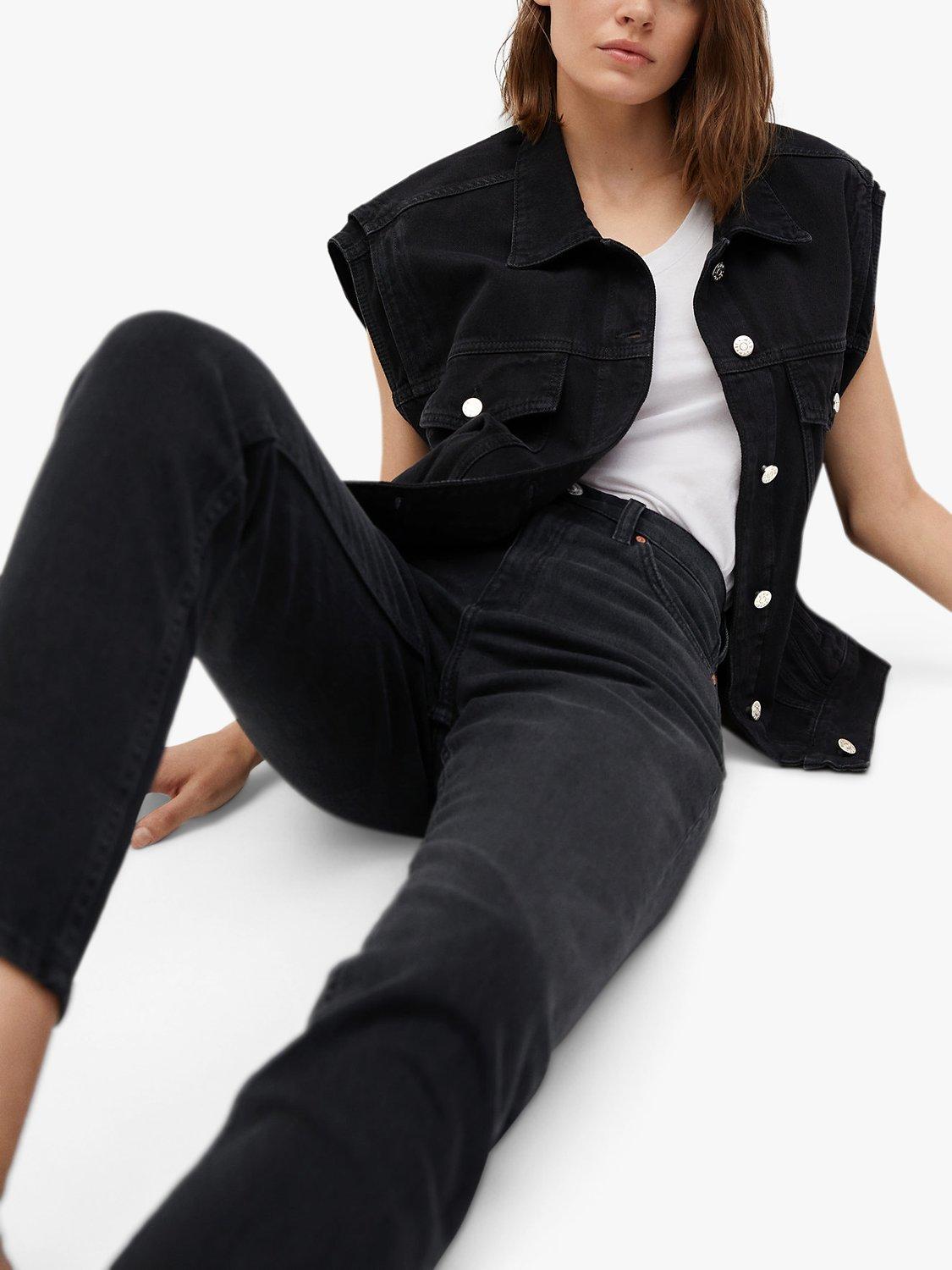 Product image 5 of 8, which shows Mango New Mom Fit High Waist Jeans, Black, 8