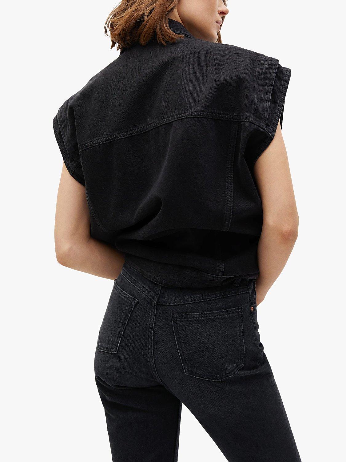 Product image 6 of 8, which shows Mango New Mom Fit High Waist Jeans, Black, 8