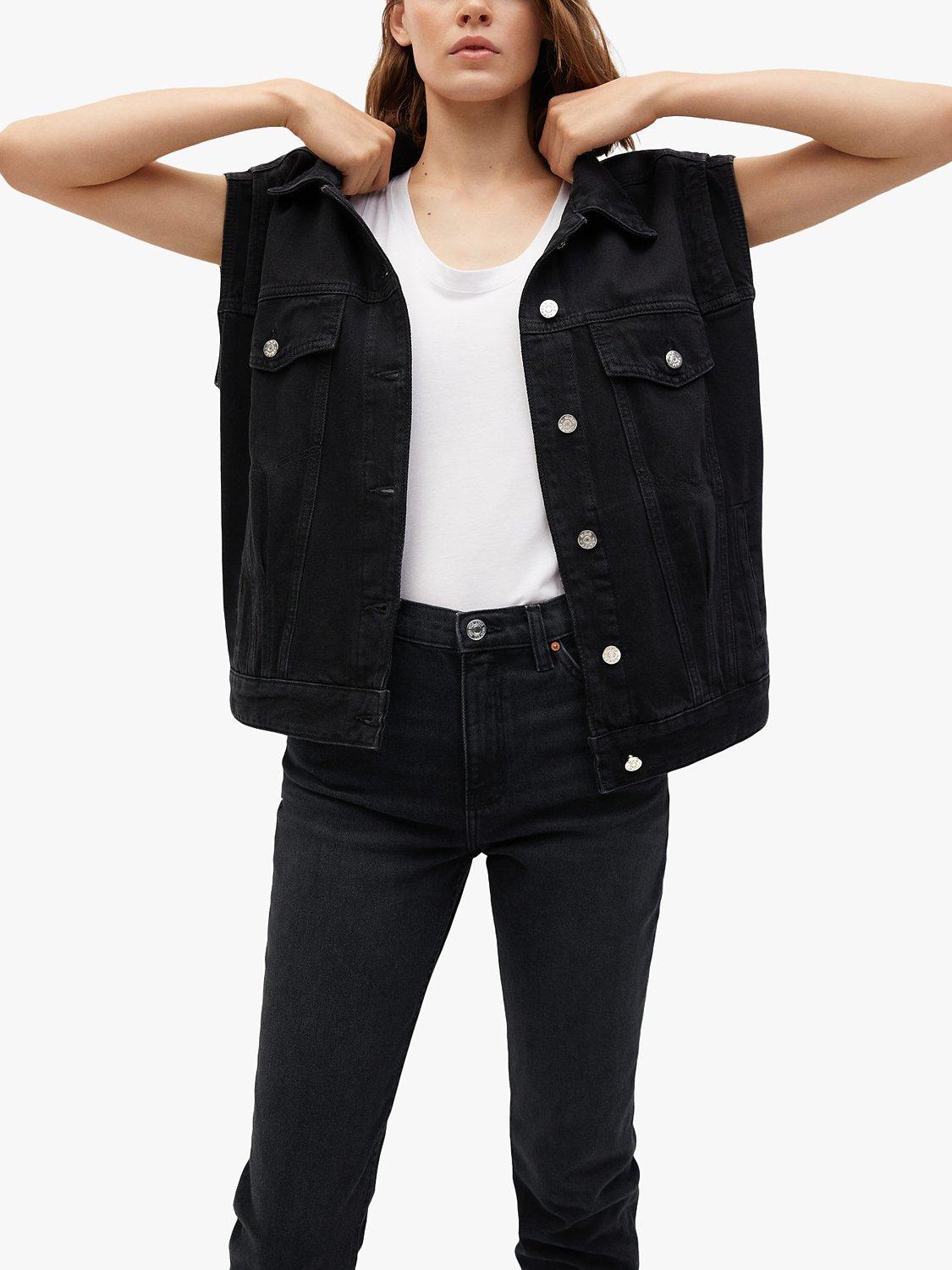 Product image 7 of 8, which shows Mango New Mom Fit High Waist Jeans, Black, 8