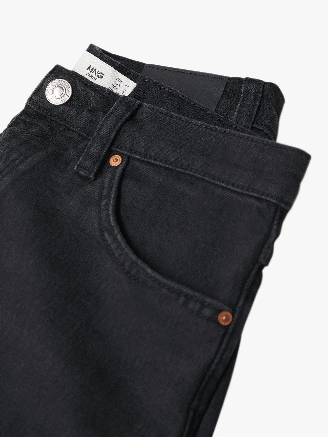 Product image 8 of 8, which shows Mango New Mom Fit High Waist Jeans, Black, 8