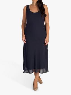 chesca Chiffon Midi Dress, Pewter