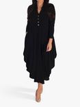 chesca Placket Midi Jersey Dress