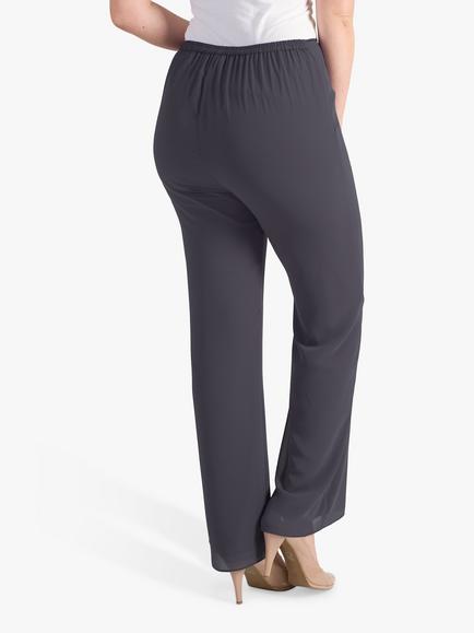chesca Chiffon Trousers - view 2, Pewter