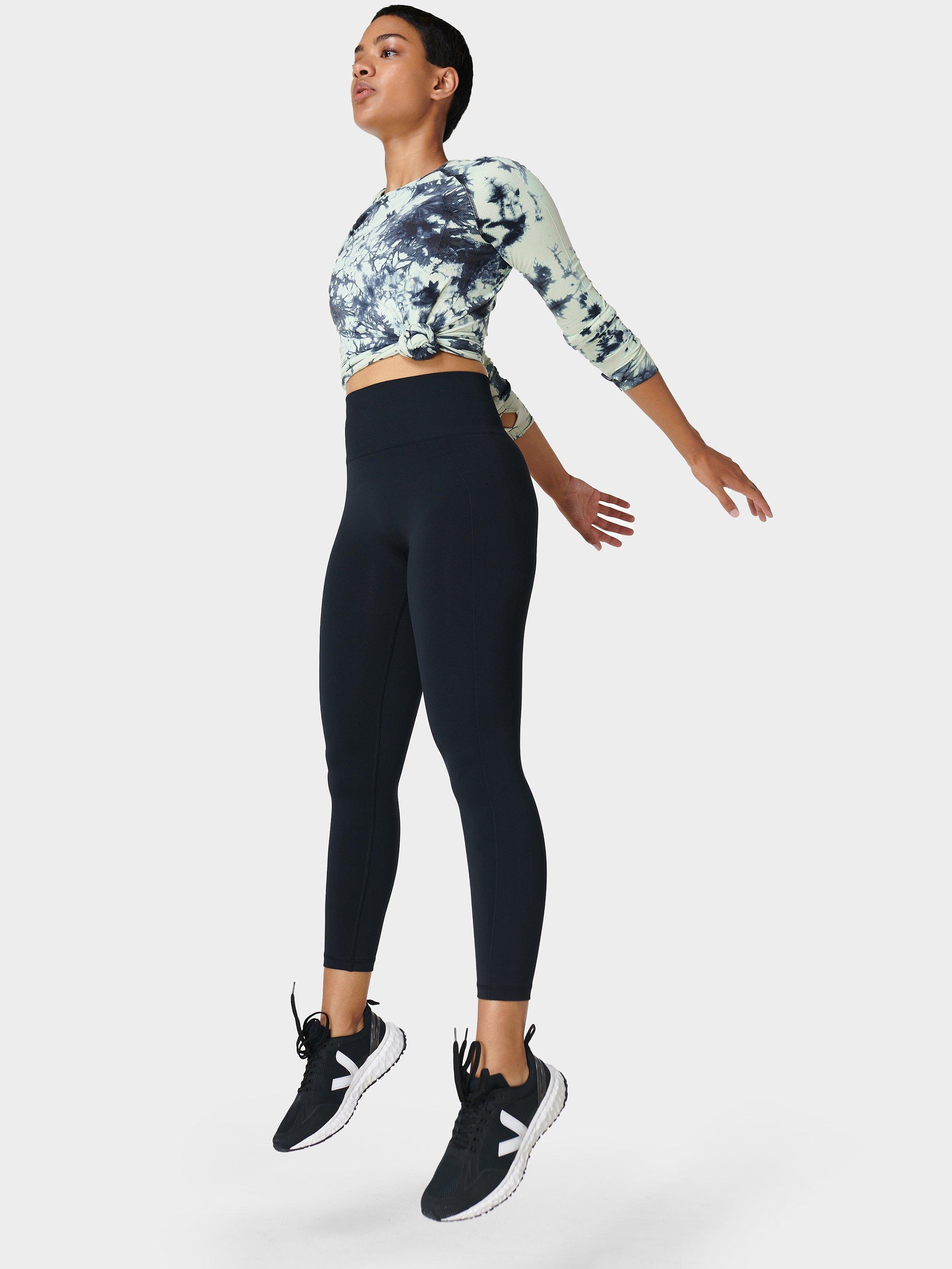 Product image 3 of 5, which shows Sweaty Betty Athlete Seamless 7/8 Leggings, Black, XXL
