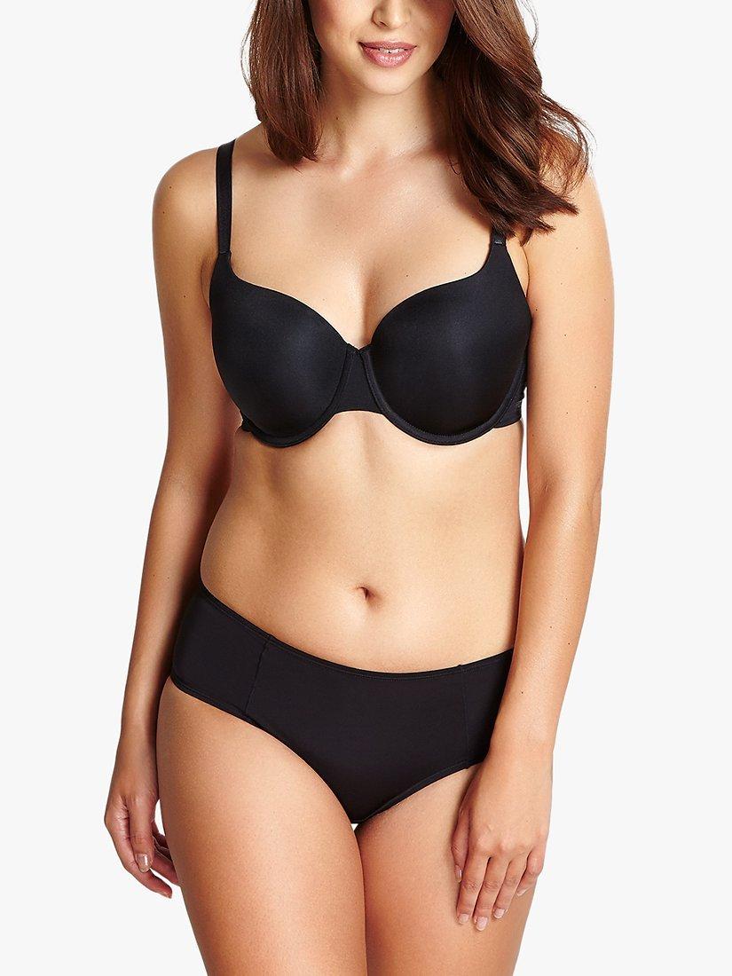 Panache Porcelain Elan T-Shirt Bra, Black, 28DD