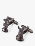 Simon Carter Chess Pieces Cufflinks, Grey