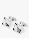 Simon Carter Squiggle Square Cufflinks, Silver