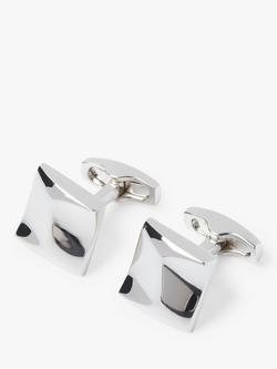 Simon Carter Squiggle Square Cufflinks, Silver, Silver