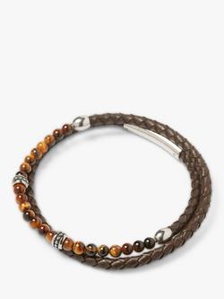 Simon Carter Men's Hayle Technical Combination Bracelet, Tigerseye, Tigerseye