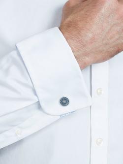 Simon Carter Stained Glass Window Cufflinks, Navy - view 2, Navy