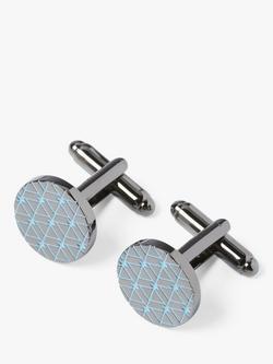 Simon Carter Fractal Cufflinks, Pale Blue, Pale Blue