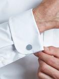 Simon Carter Fractal Cufflinks, Pale Blue