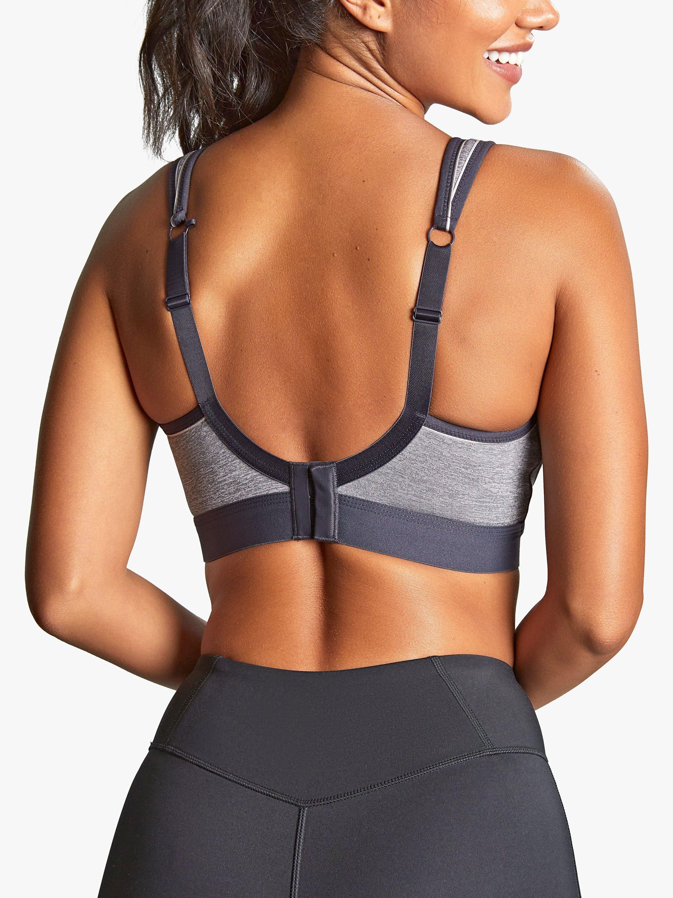 Panache Boundless Non Wired Sport Bra, Charcoal Marl, 28DD