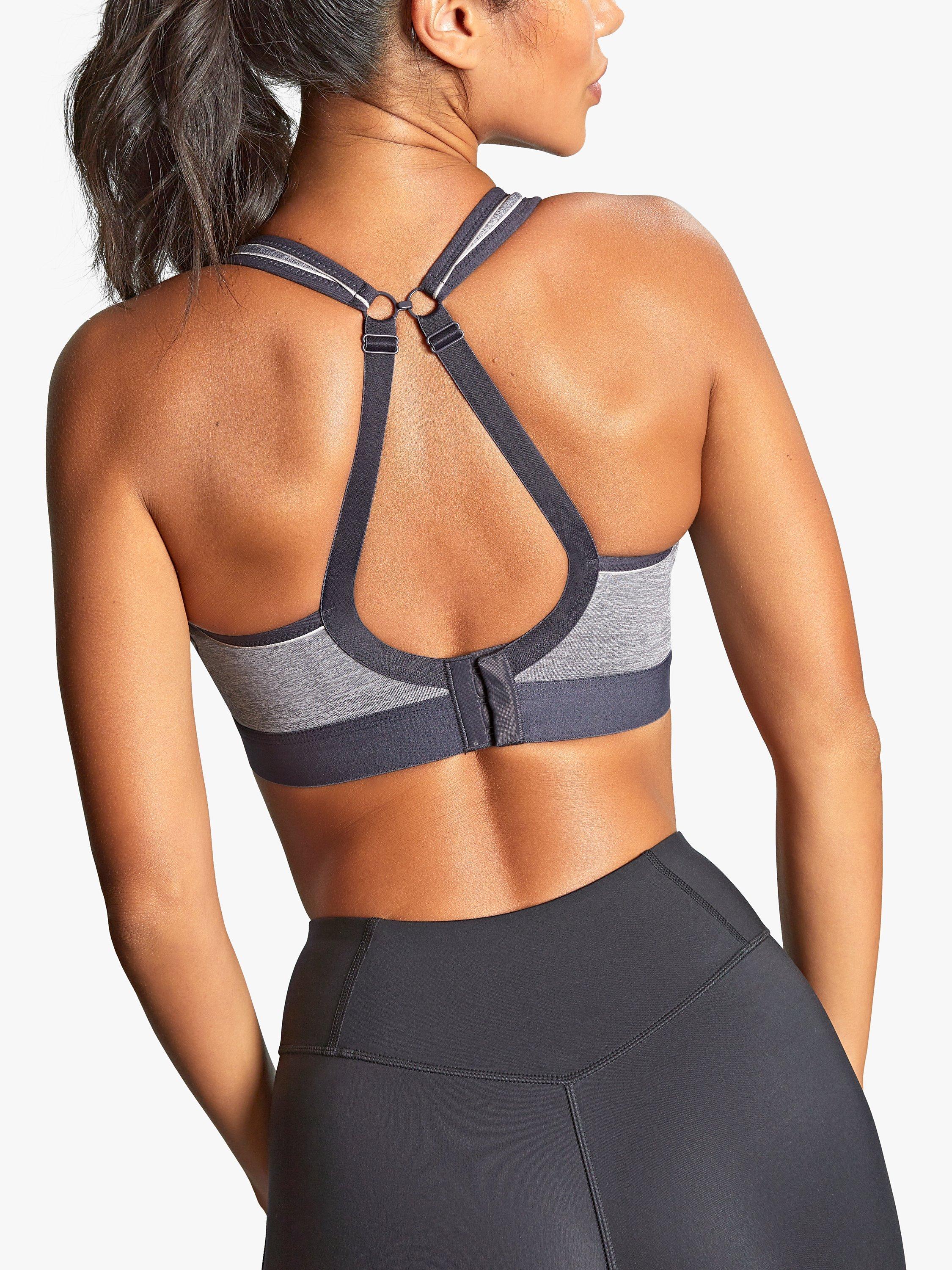 Panache Boundless Non Wired Sport Bra, Charcoal Marl, 28DD