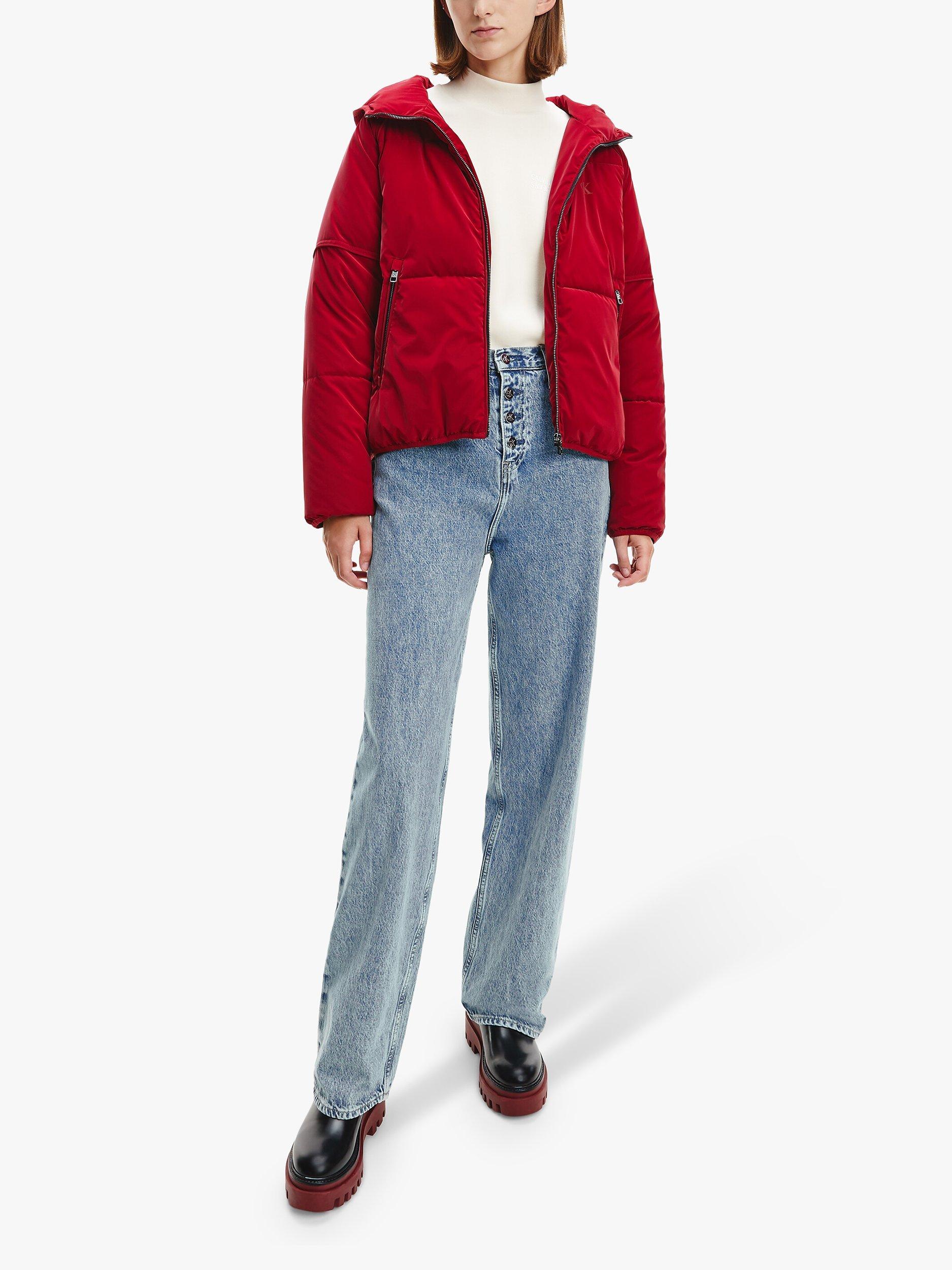Calvin Klein Jeans High Rise Relaxed Straight Leg Jeans, Light Denim