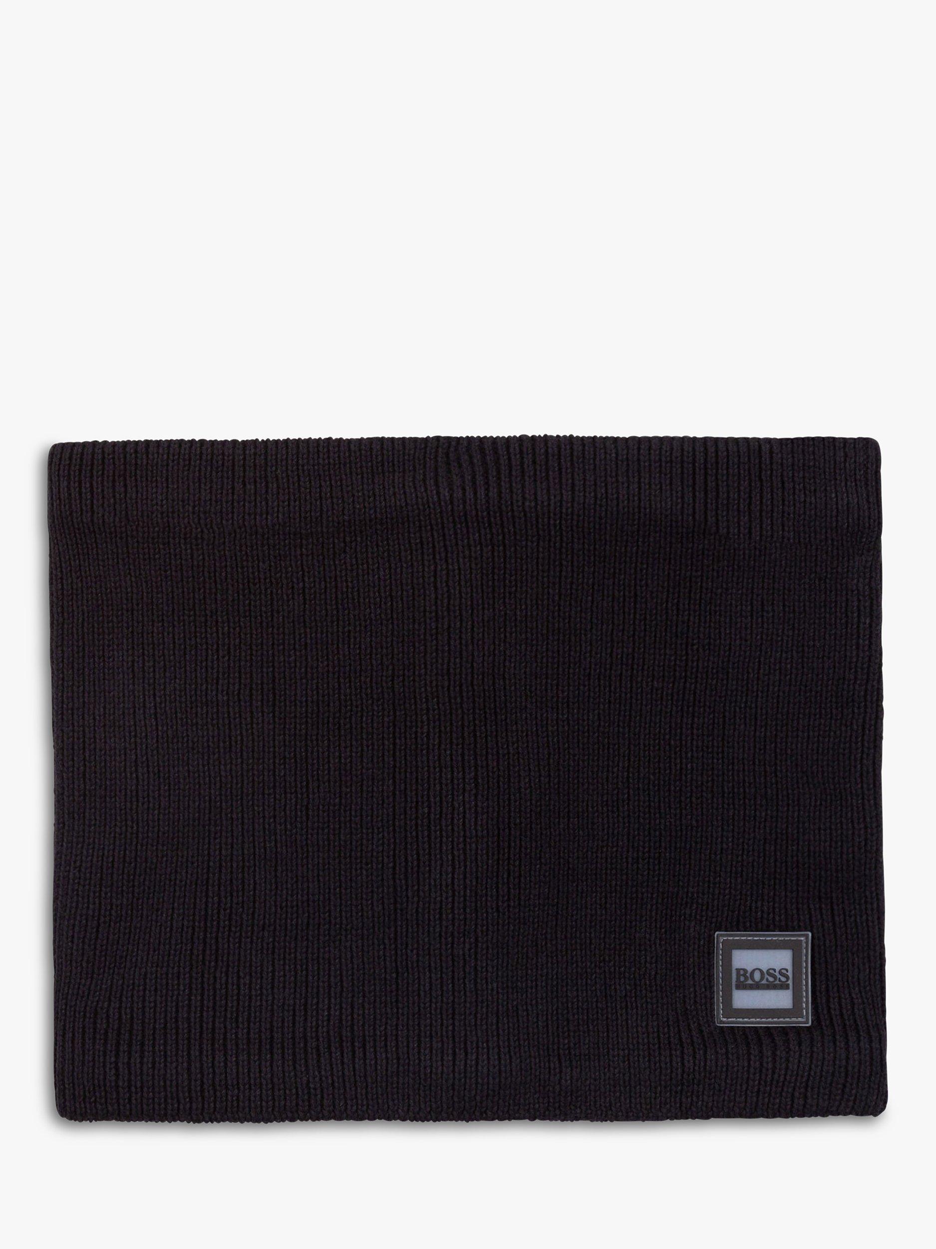 BOSS Kids' Cotton Fleece Snood, Black, 2-3 years
