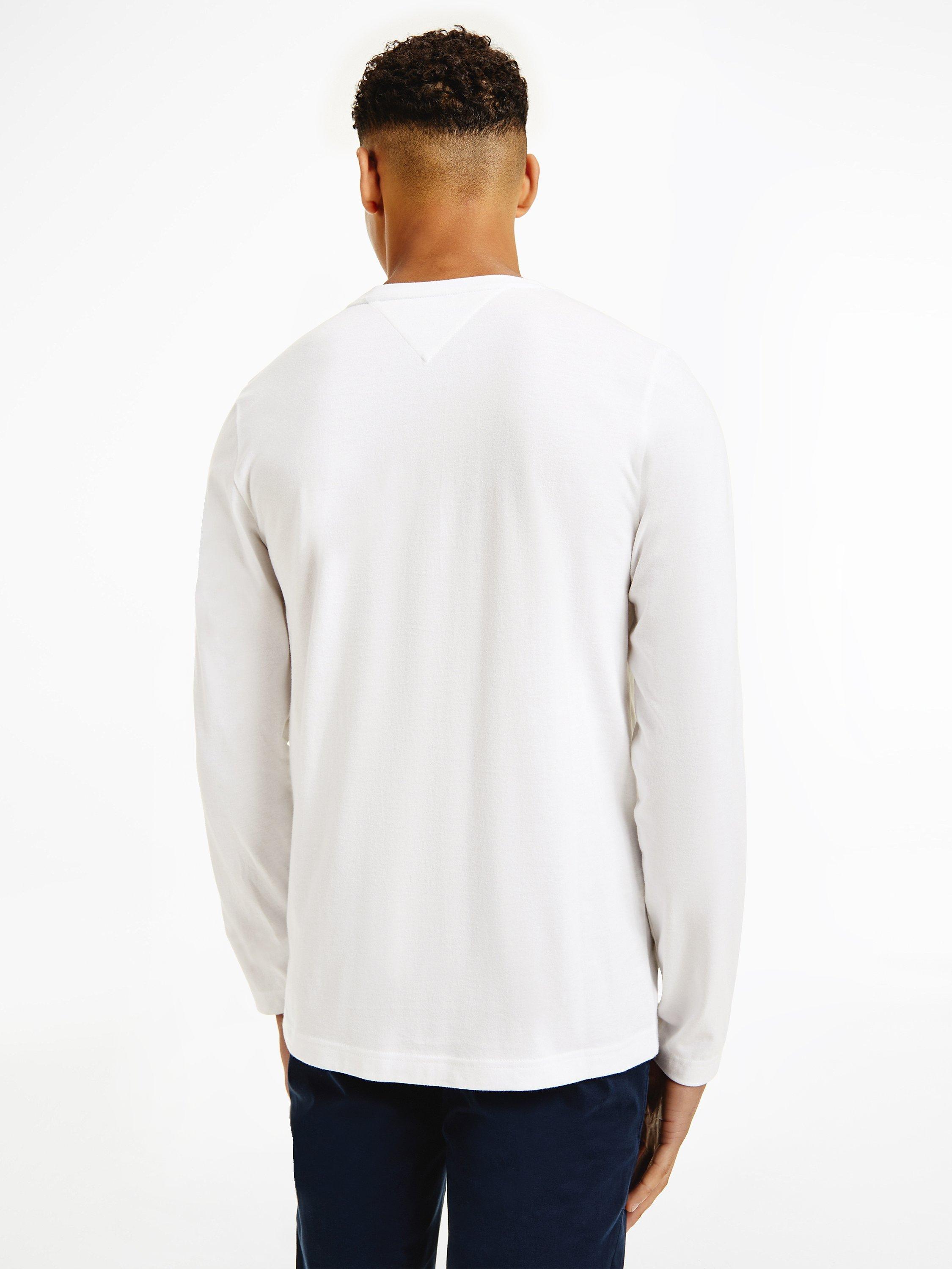 Product image 2 of 6, which shows Tommy Hilfiger Logo Long Sleeve T-Shirt, White, XXXL