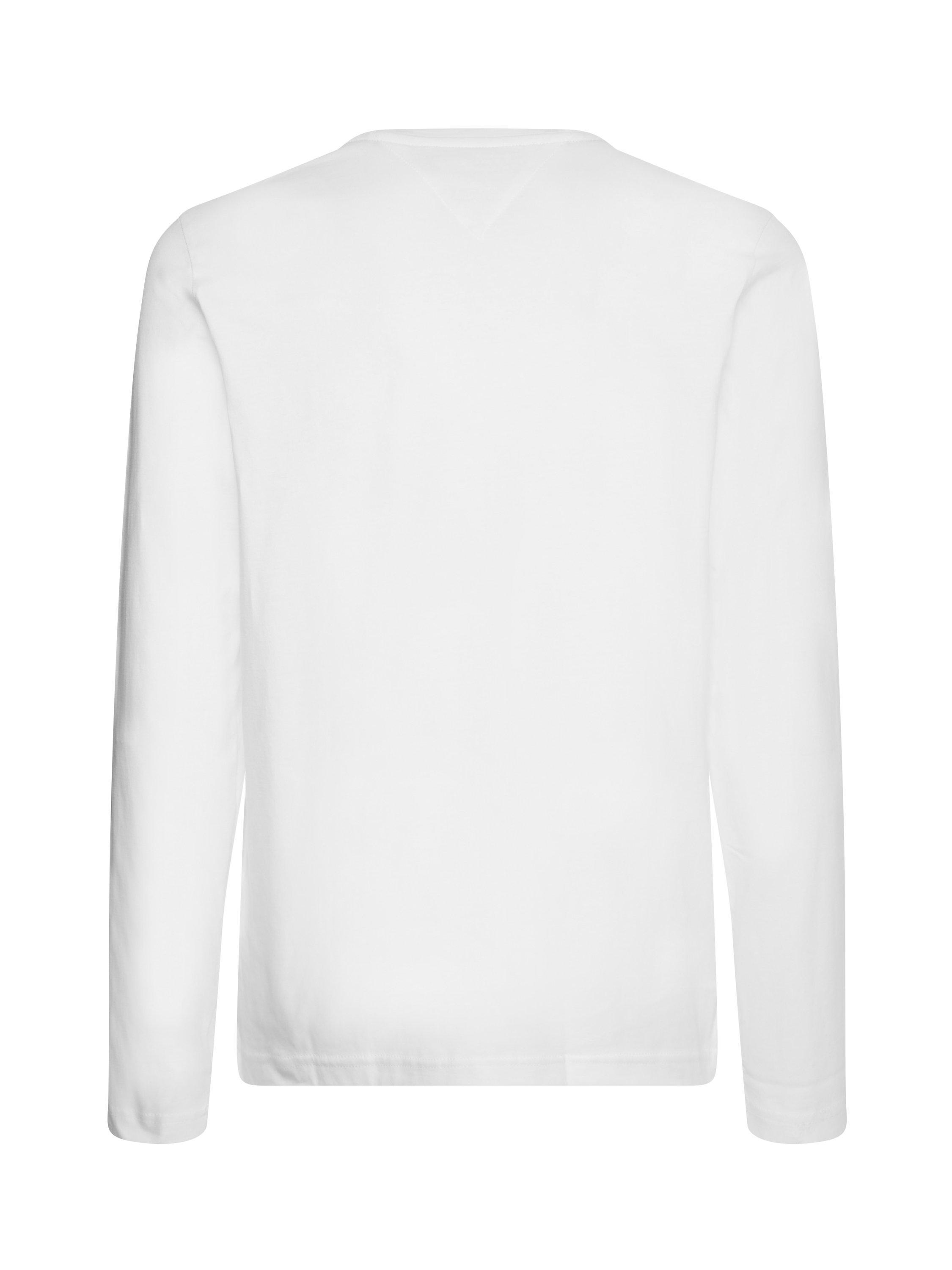Product image 5 of 6, which shows Tommy Hilfiger Logo Long Sleeve T-Shirt, White, XXXL