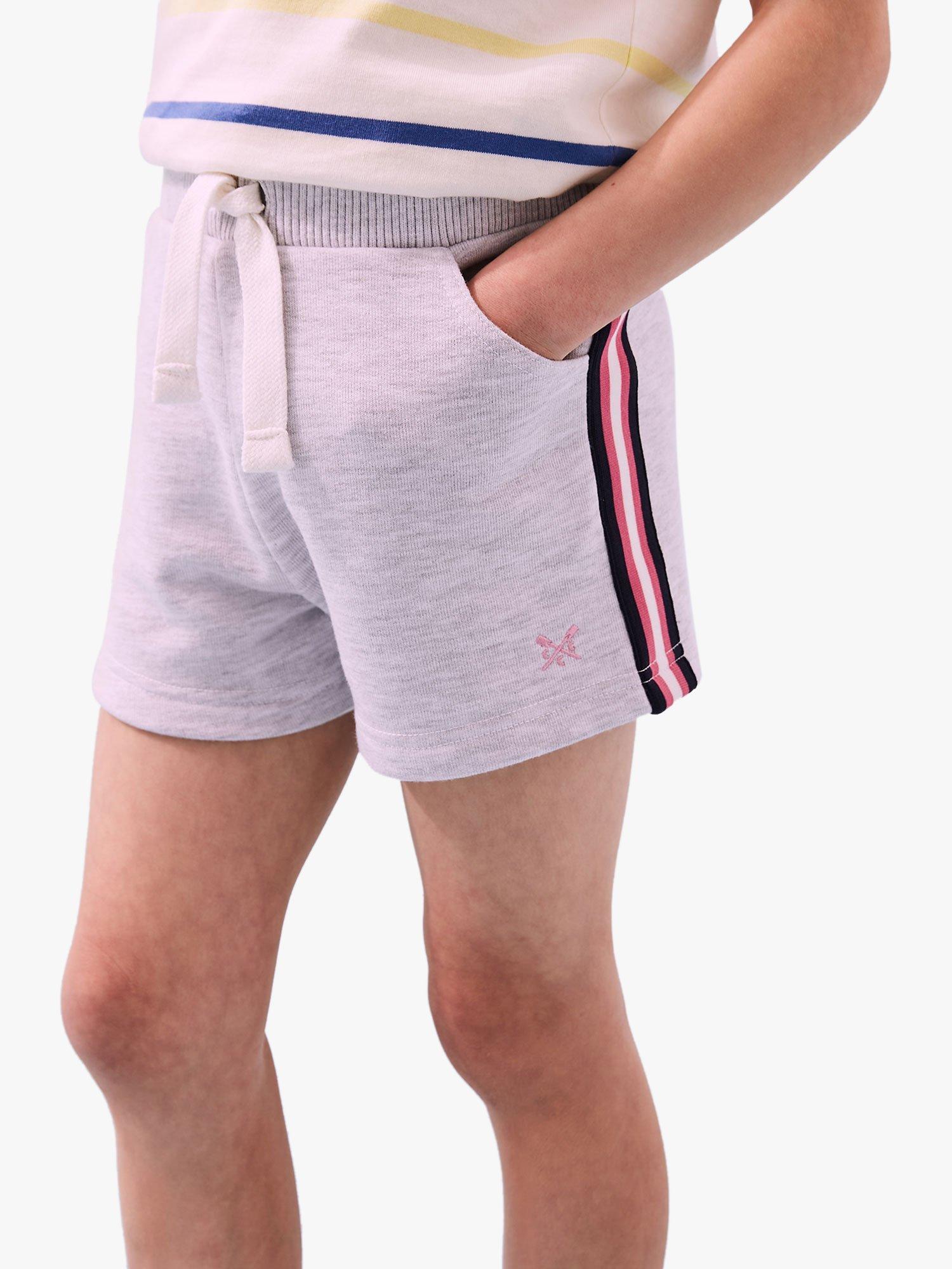 Product image 1 of 2, which shows Crew Clothing Kids' Shorts, Marl Grey, 4-5 years