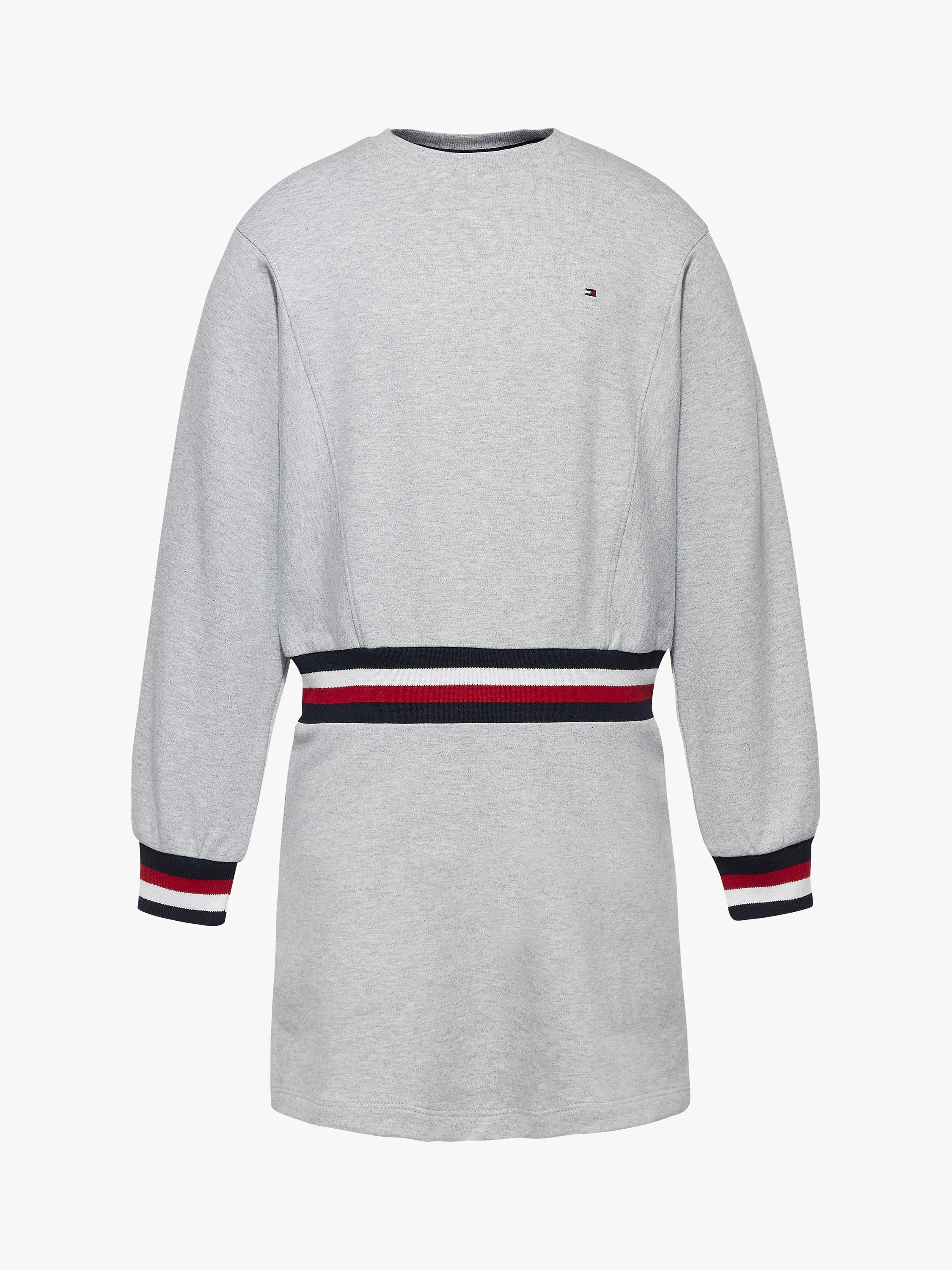 Tommy Hilfiger Kids' Knitted Dress, Light Grey
