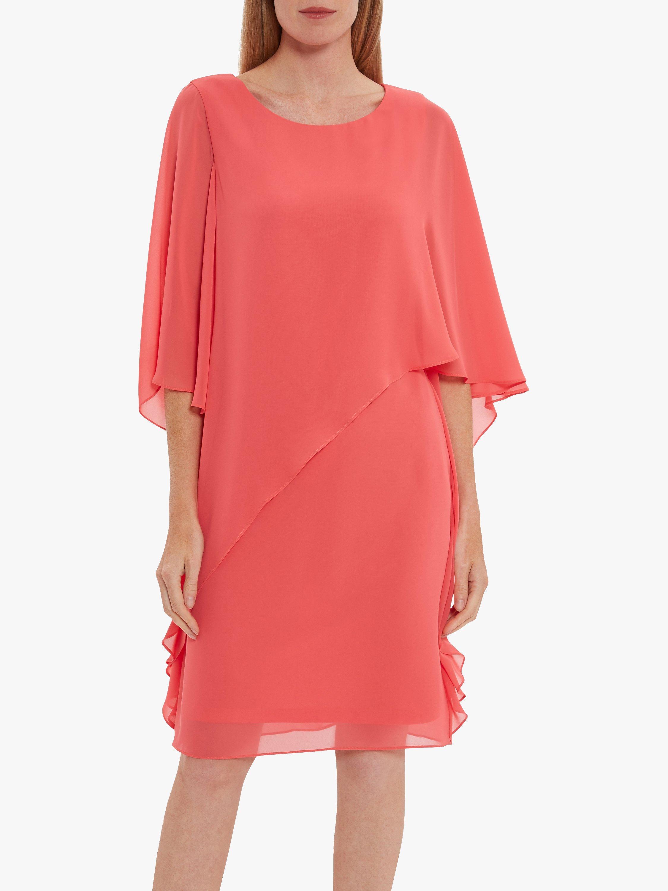 Gina Bacconi Lariah Chiffon Overlay Shift Dress