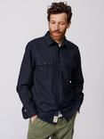 Aubin Lyaghts Wool Overshirt, Navy