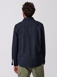 Aubin Lyaghts Wool Overshirt, Navy