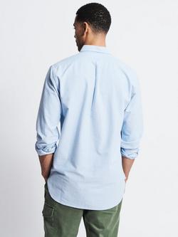 Aubin Aldridge Cotton Long Sleeve Collar Shirt - view 2, Pale Blue