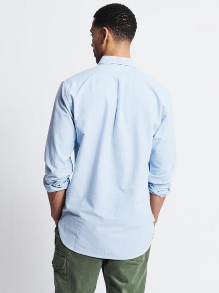 Aubin Aldridge Cotton Oxford Shirt - view 2, Pale Blue