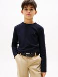 Tommy Hilfiger Kids' Plain Logo Jersey Top, Pack of 2