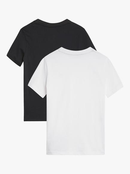 Tommy Hilfiger Kids' Plain Logo T-Shirts, Pack of 2, Desert Sky/White - view 2, Desert Sky/White