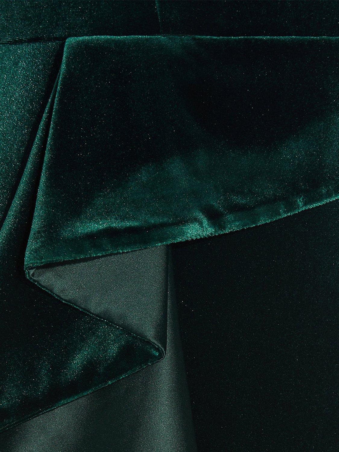 Product image 5 of 5, which shows Adrianna Papell Velvet Cascade Maxi Dress, Hunter, 6