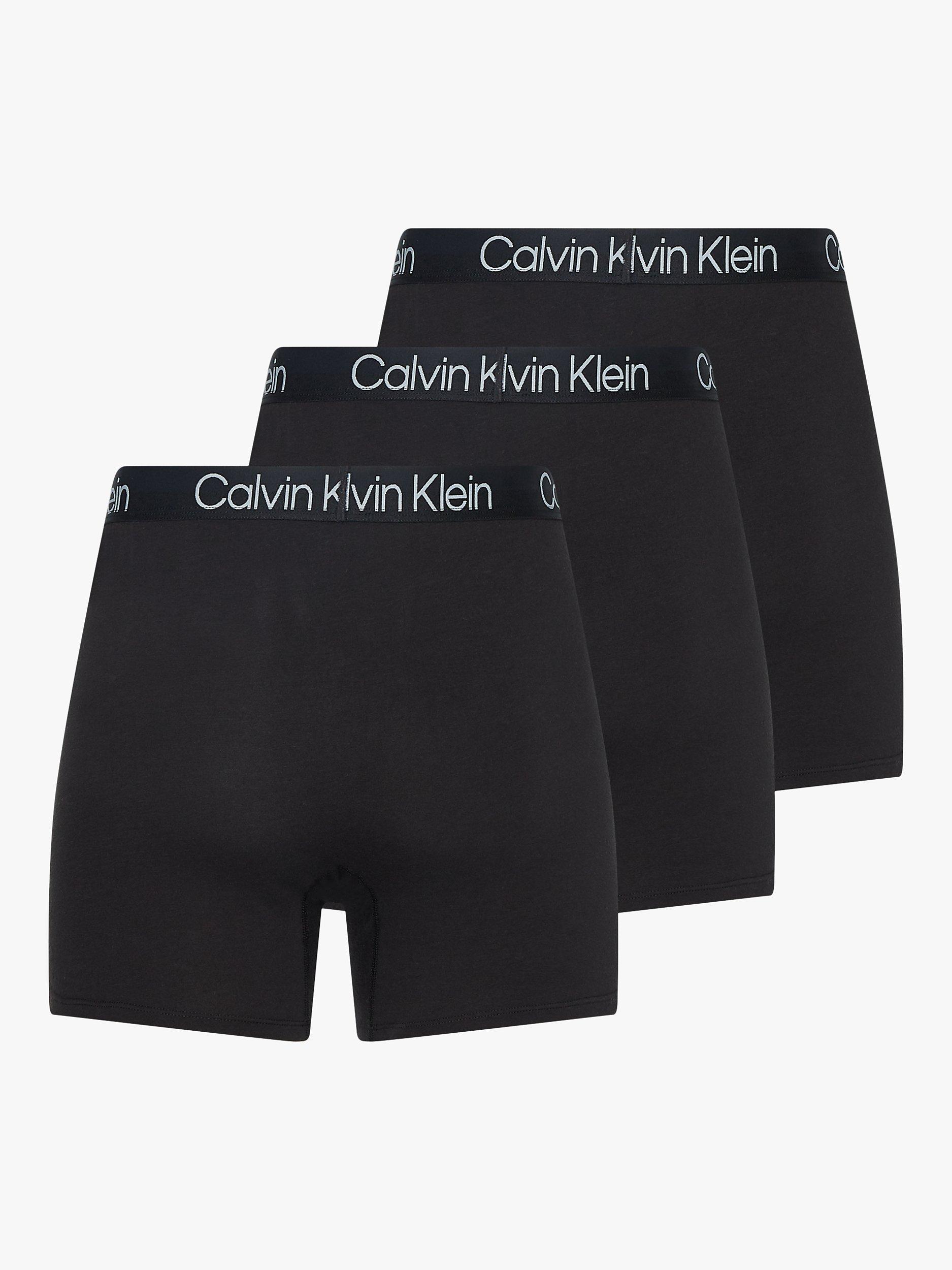 Calvin Klein Cotton Stretch Modern Structure Boxer Briefs Pack of 3 Black